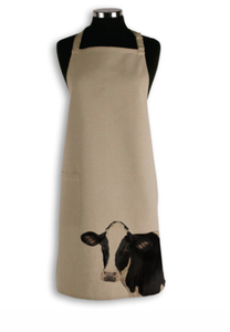 Cow Head Apron Beige